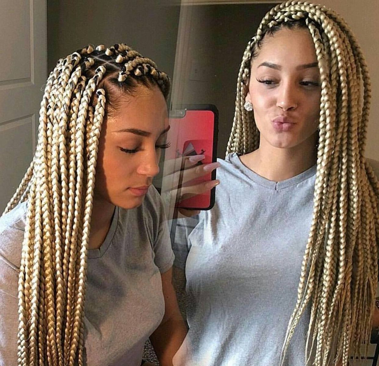 Blonde Braids ‼️ Pinterest ➡️hair,nails, And Style With Famous Blonde Braid Hairstyles (View 1 of 20)