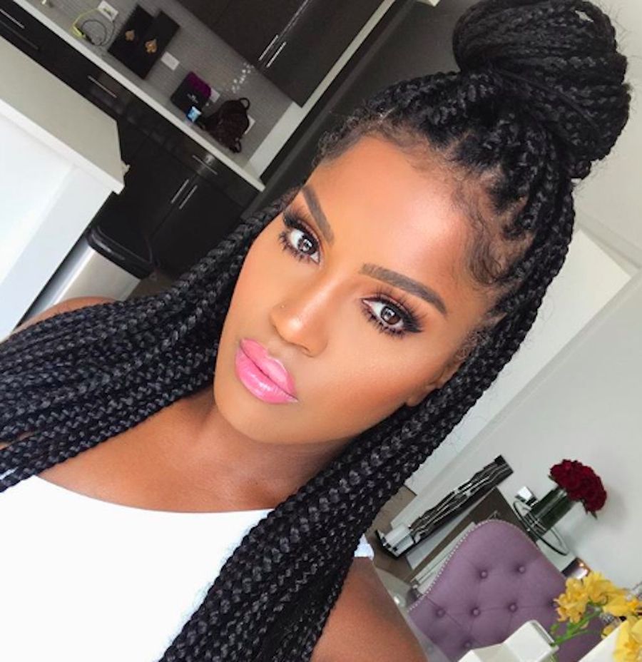 Box Braid Hairstyles To Try Out – Hellogiggles With Regard To Widely Used Half Up Box Bob Braid Hairstyles (View 8 of 20)