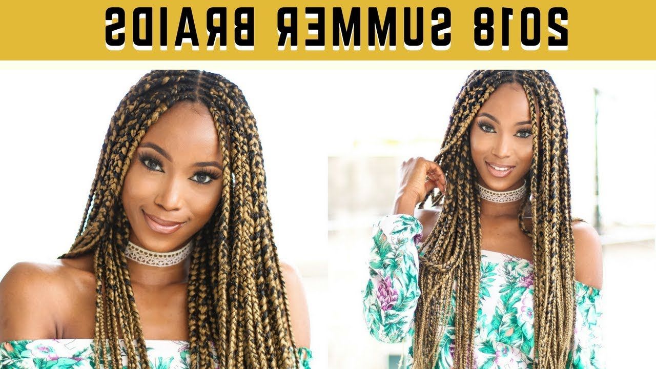 Braids Hairstyle: Two Toned Ombre Diy Braids For Summer 2019 Within Preferred Two Ombre Under Braid Hairstyles (View 17 of 20)