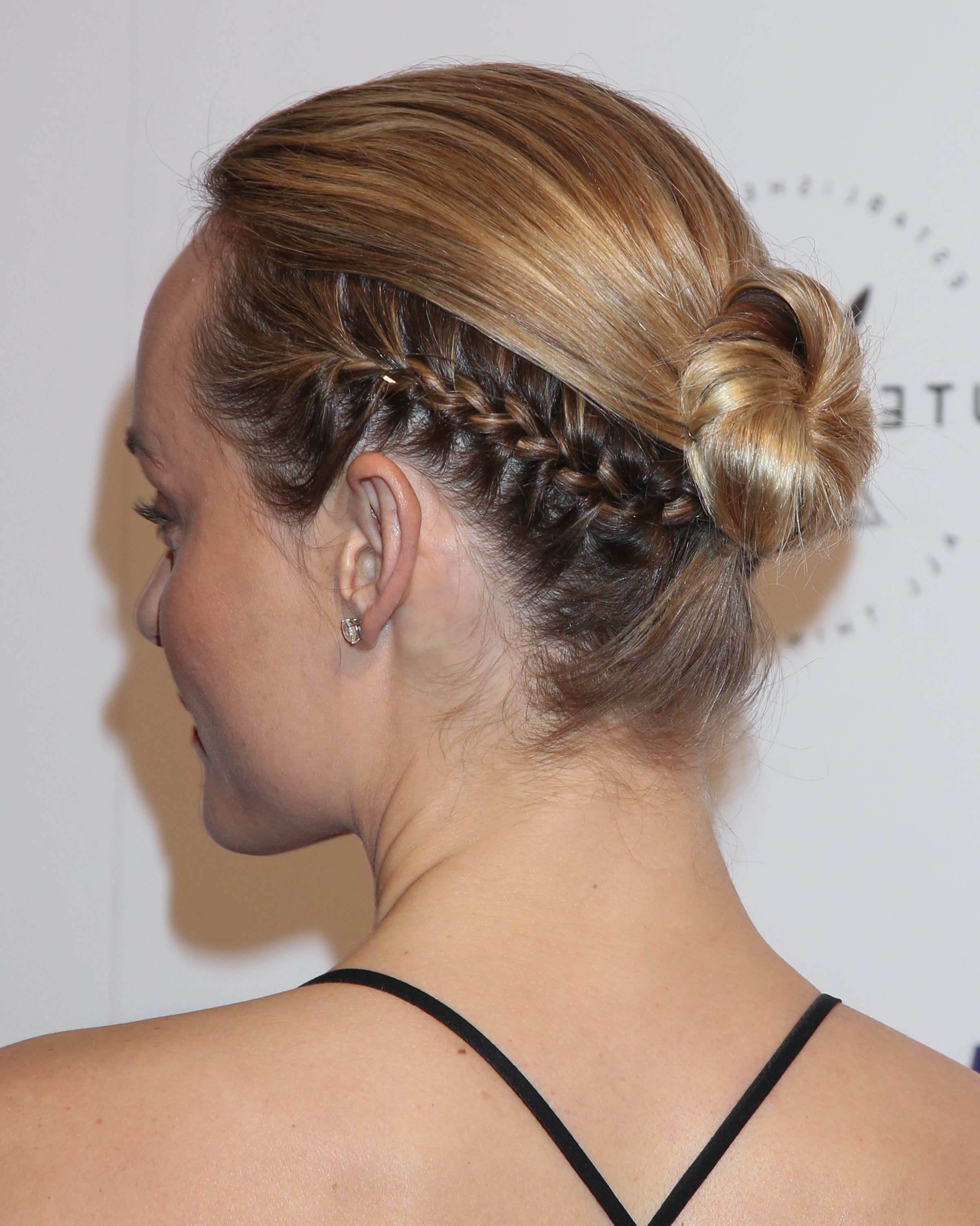 Celebrity Bun Stalking: 33 Stars Who Nail The Chicest Regarding Famous Mini Buns Hairstyles (View 19 of 20)