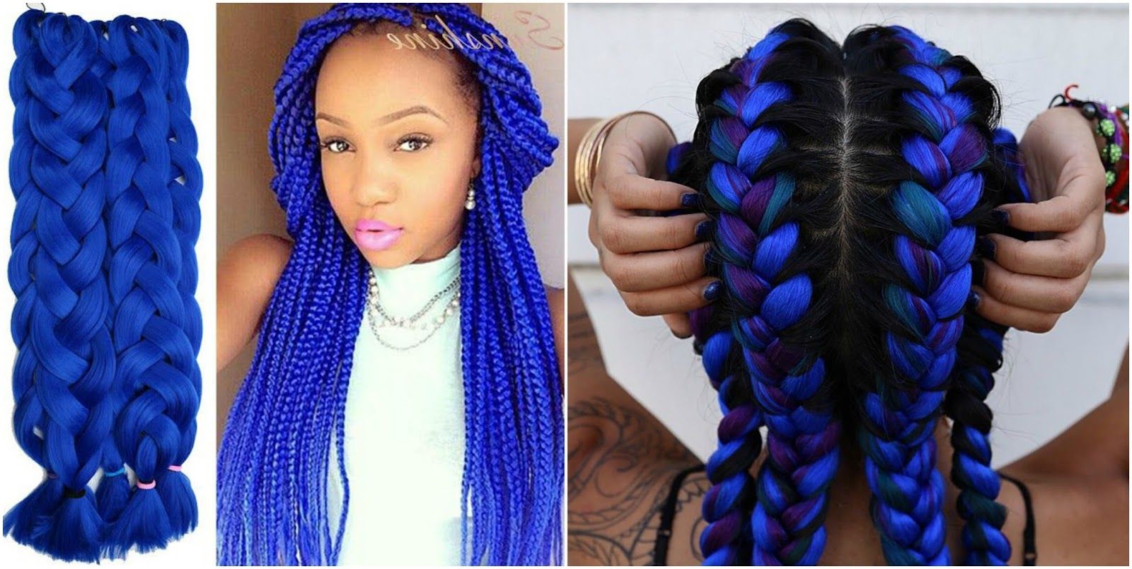 Colorful Summer Box Braid Hair Styles / Mélòdý Jacòb Throughout Favorite Multicolored Extension Braid Hairstyles (View 13 of 20)