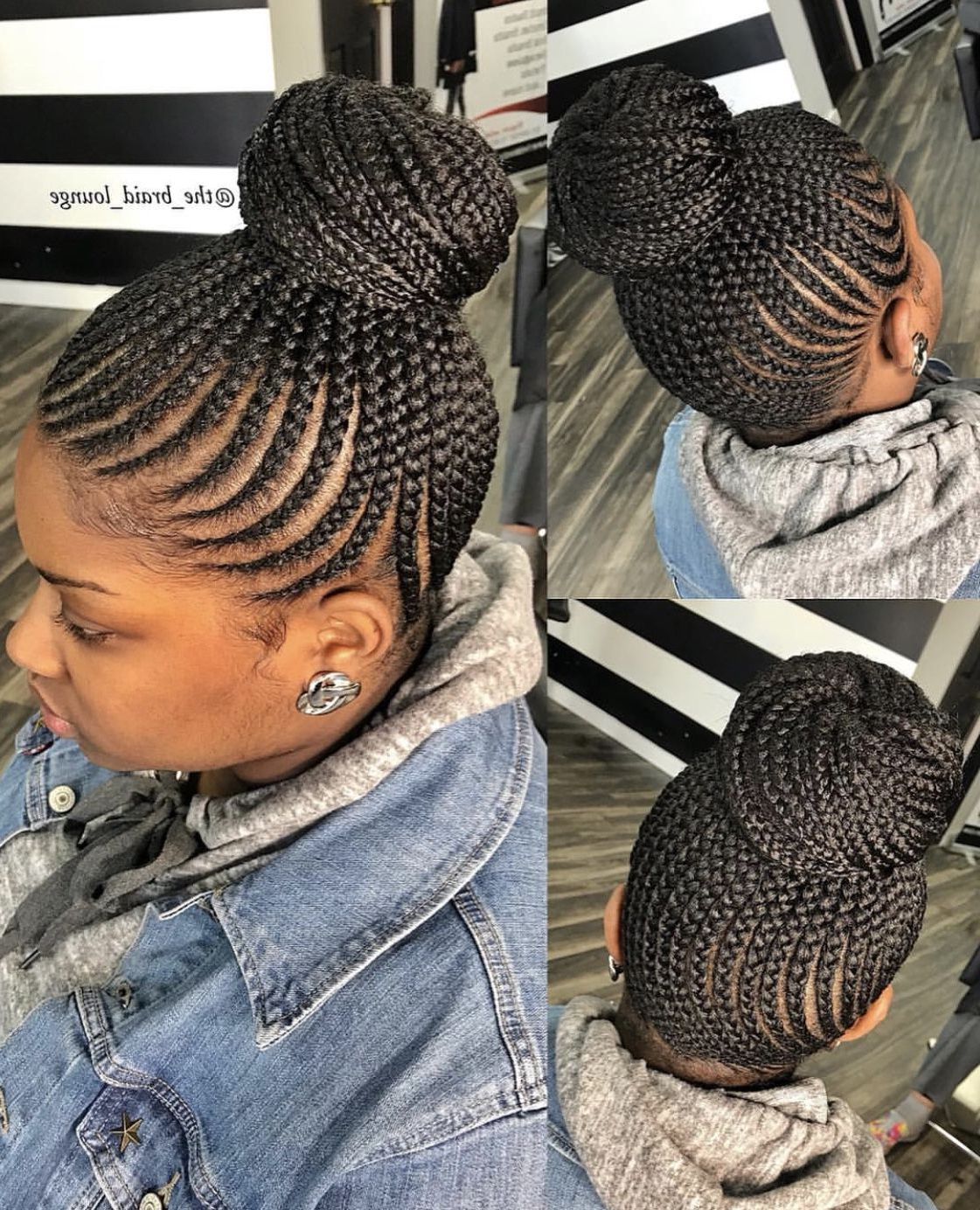 Cornrow Ponytails, Feed In Braids (View 5 of 20)