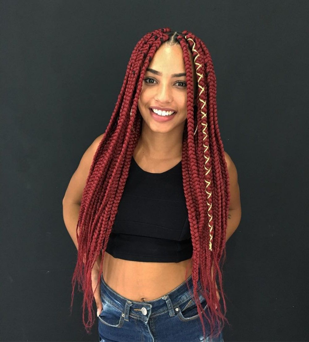 Current Long And Big Cornrows Under Braid Hairstyles With 26 Coolest Cornrows To Try In  (View 12 of 20)