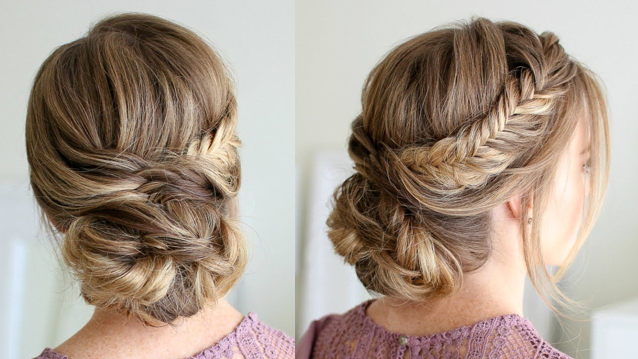 Draped Fishtail Updo (View 1 of 20)