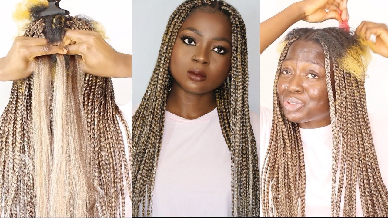 Easy Diy Brown/blonde Highlights Box Braids In Most Current Dookie Braid Hairstyles With Blonde Highlights (View 5 of 20)