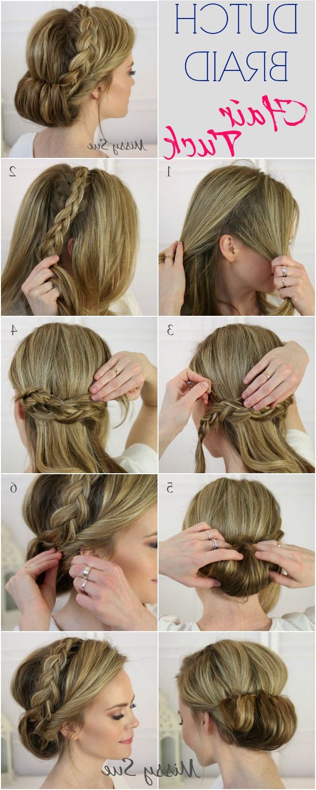 Famous Dutch Braid Updo Hairstyles For 17 Stunning Dutch Braid Hairstyles With Tutorials – Pretty (View 18 of 20)