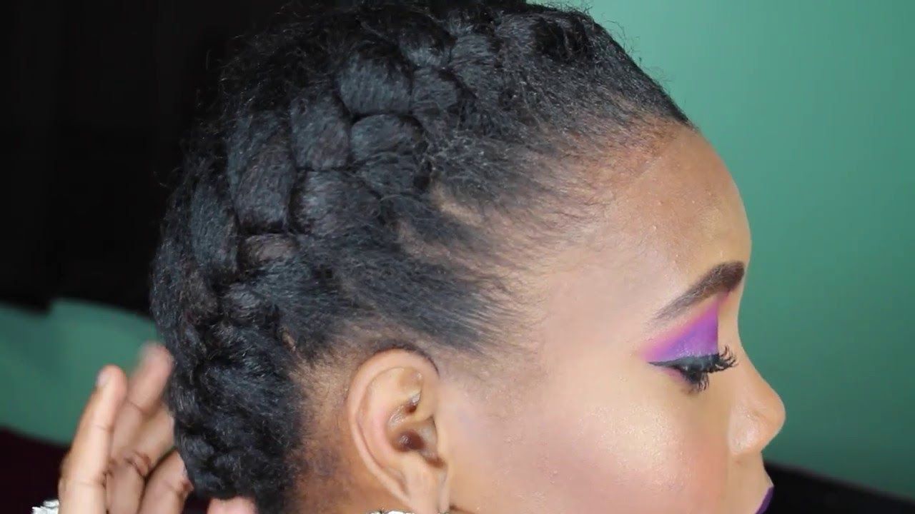 Fashionable Afro Under Braid Hairstyles Regarding How To: French Braid Tutorial On Natural Hair (View 2 of 20)