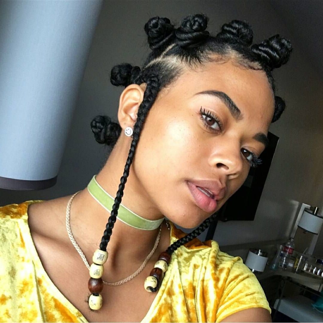 Fashionable Bantu Knots And Beads Hairstyles For Pin On Cute Stylz (View 3 of 20)