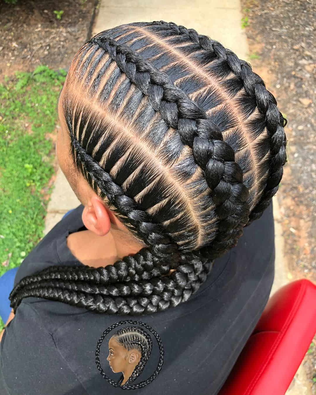 Fashionable Thick Wheel Pattern Braided Hairstyles Regarding 25 Gorgeous Goddess Braids Styles To Try In  (View 16 of 20)