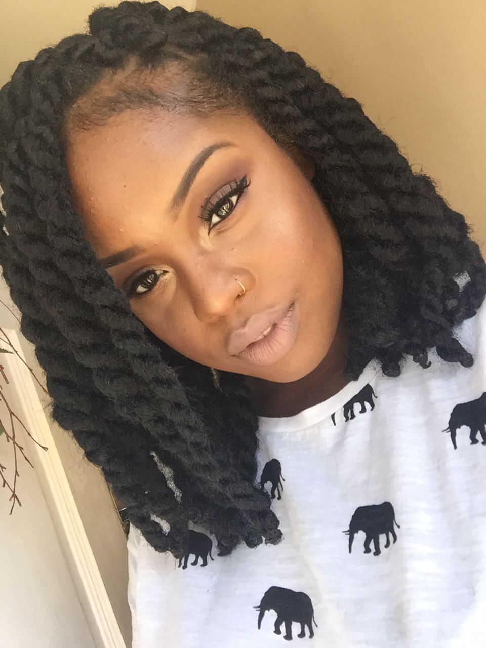 Favorite Twisted Lob Braided Hairstyles With Medium Length Marley/havana Twists (View 3 of 20)