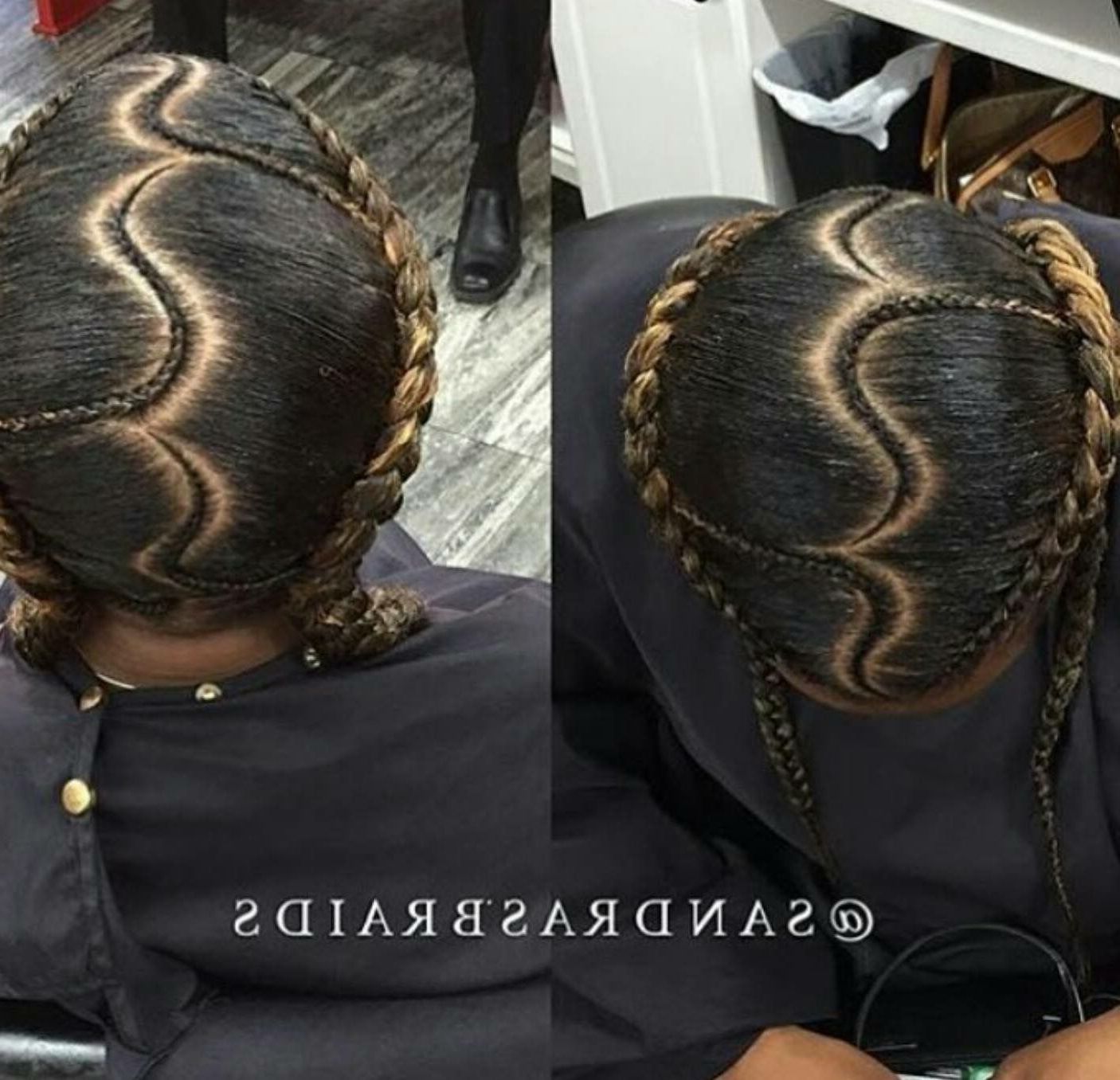 Follow For More Popping Pins Pinterest : @princessk Pertaining To Well Liked Tight Black Swirling Under Braid Hairstyles (View 2 of 20)