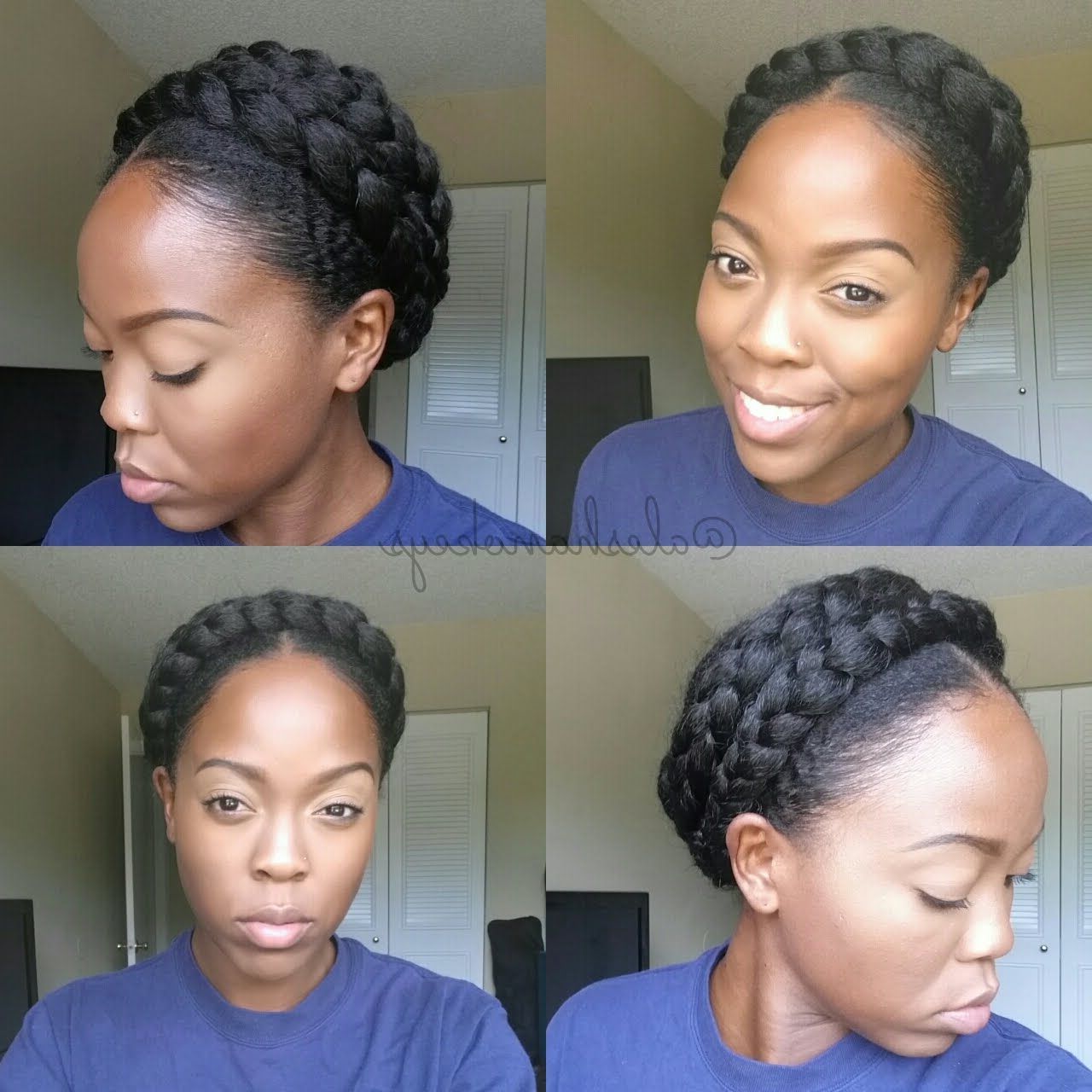 Hair Inspiration Within Popular No Pin Halo Braided Hairstyles (View 9 of 20)