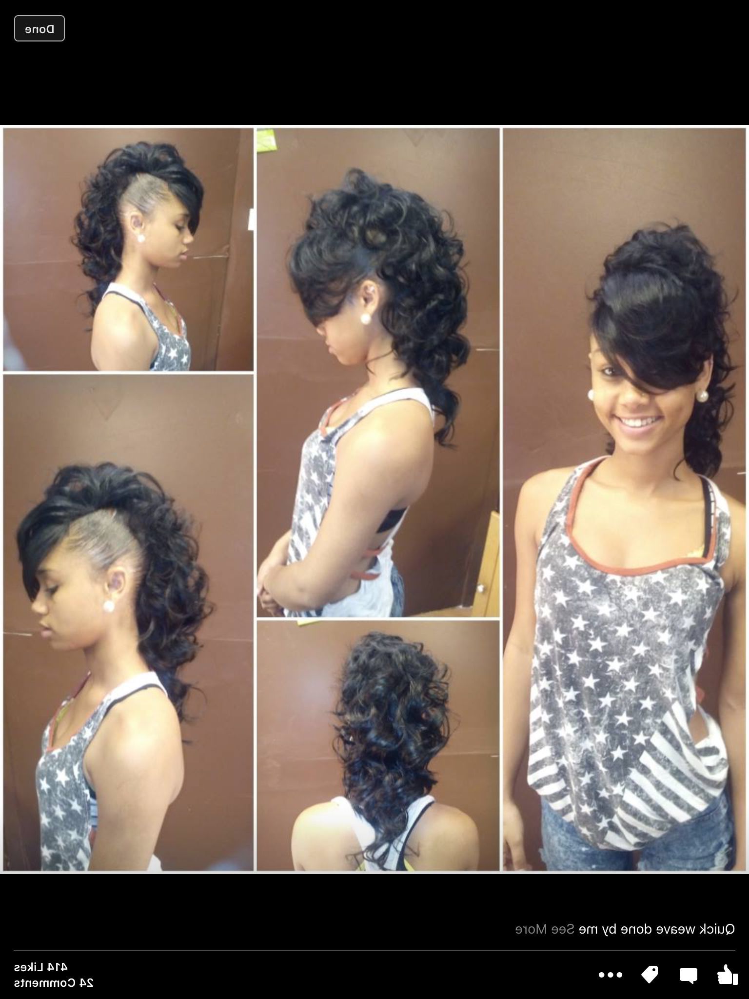 Hair Styles, Long Intended For Most Current Curly Mohawk Updo Hairstyles (View 3 of 20)