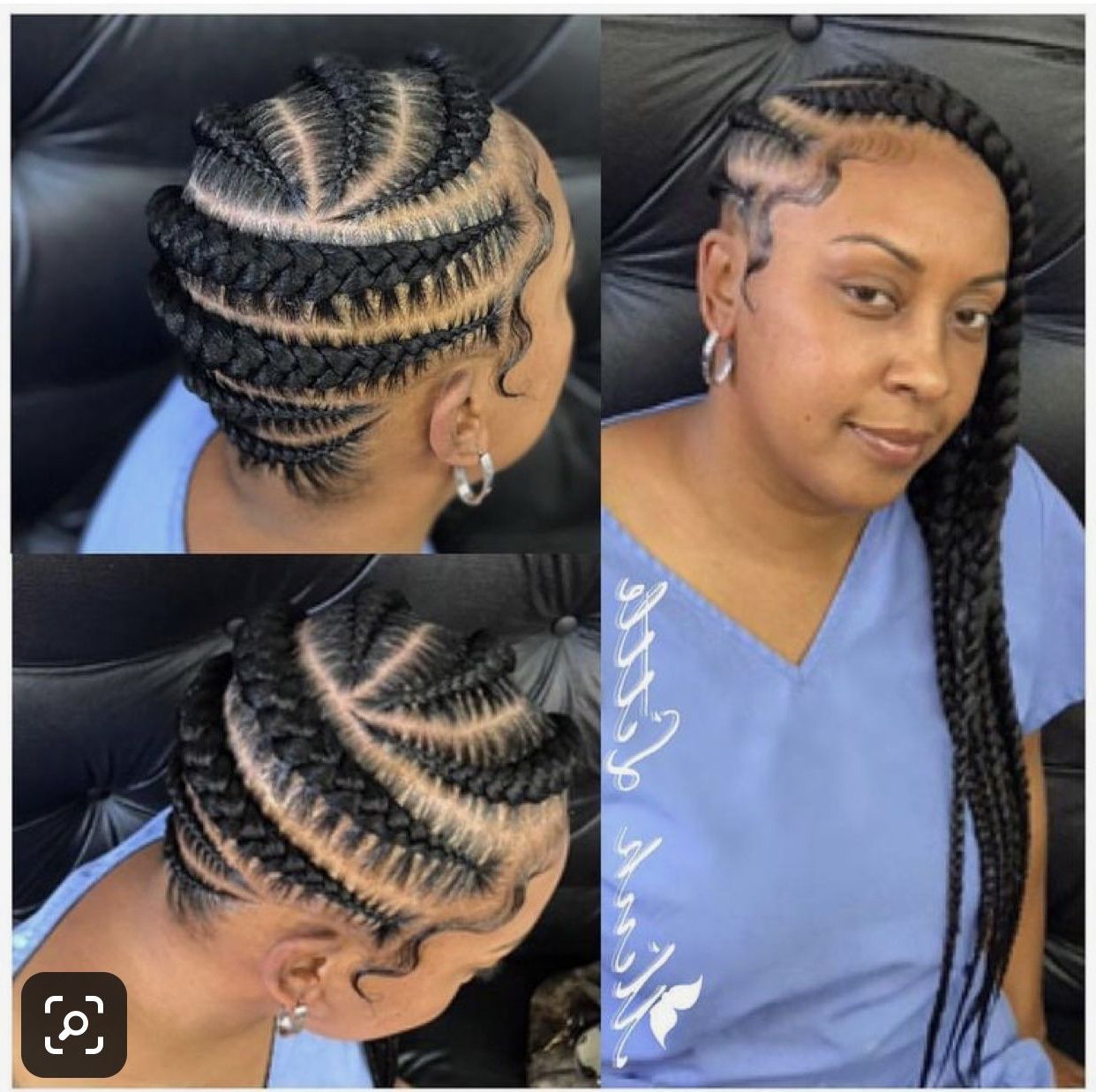 Hairs In 2019 With Regard To Best And Newest Thick Cornrows Braided Hairstyles (View 5 of 20)