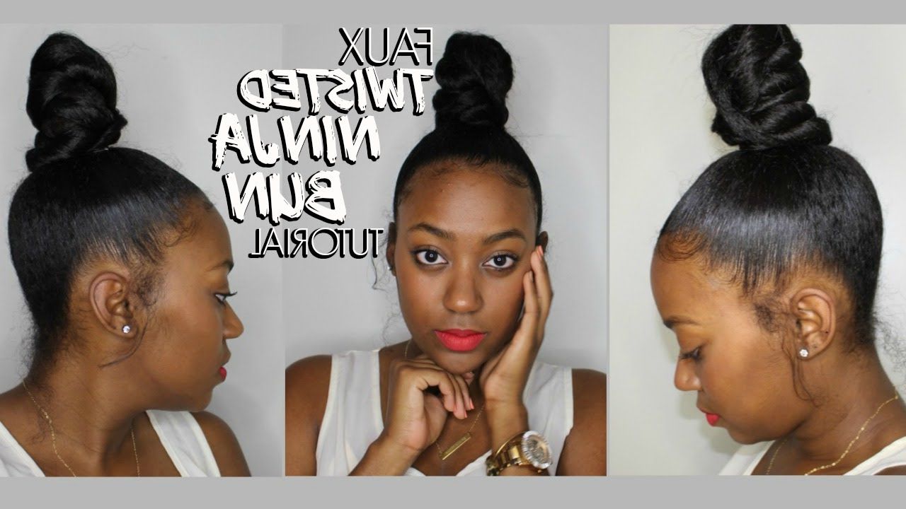 Highly Requested With Regard To Most Popular High Half Up Bun Invisible Braids (View 11 of 20)