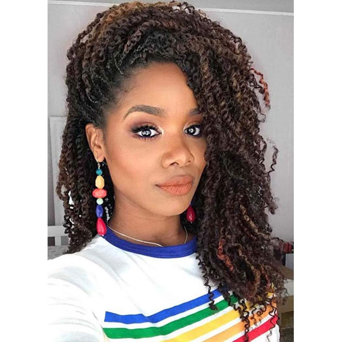 Hot Selling! 1pcs Kanekalon Crochet Hair Braids 8inch Soft Spring Twist  Hair Extension Micro Synthetic Curly Weave Crochet Braids 30roots Intended For Most Up To Date Twists Micro Braid Hairstyles With Curls (View 16 of 20)