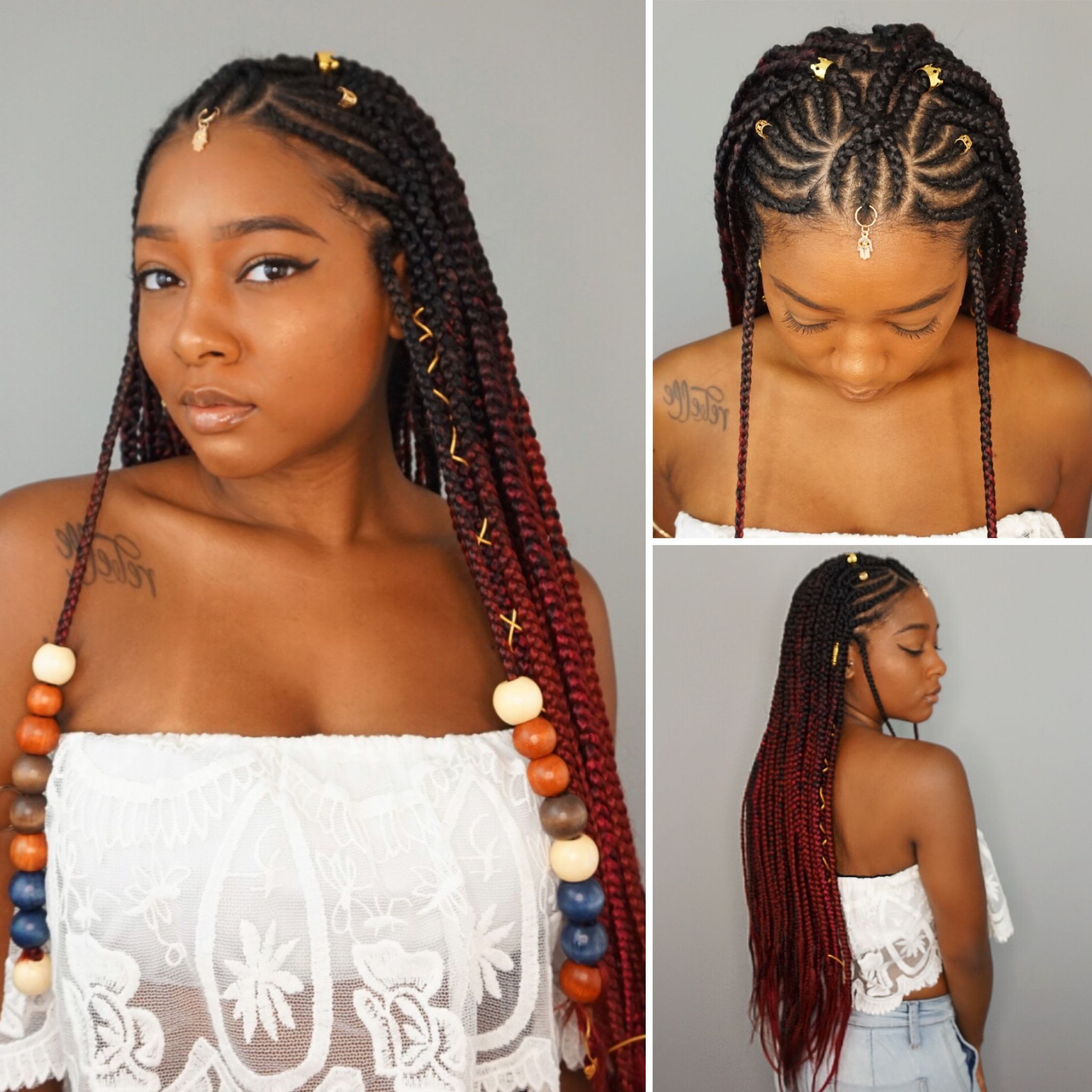 Hot Tribal Braids Hairstyles To Summer 2018 Hair Style Braids Intended For 2019 Braided Crown Hairstyles With Bright Beads (View 14 of 20)