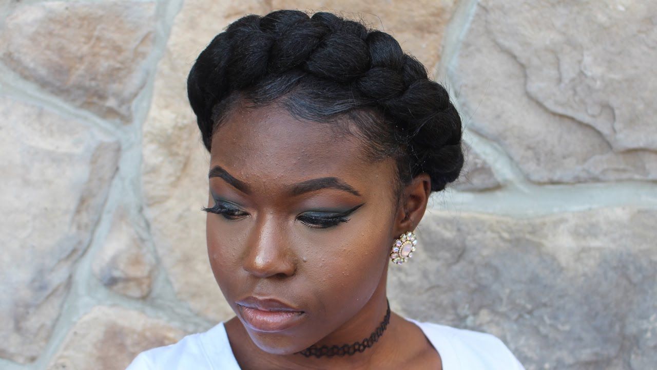 How To Do A Halo Braid On Natural Hair: Step By Step (diy In Popular Wide Crown Braided Hairstyles With A Twist (View 18 of 20)