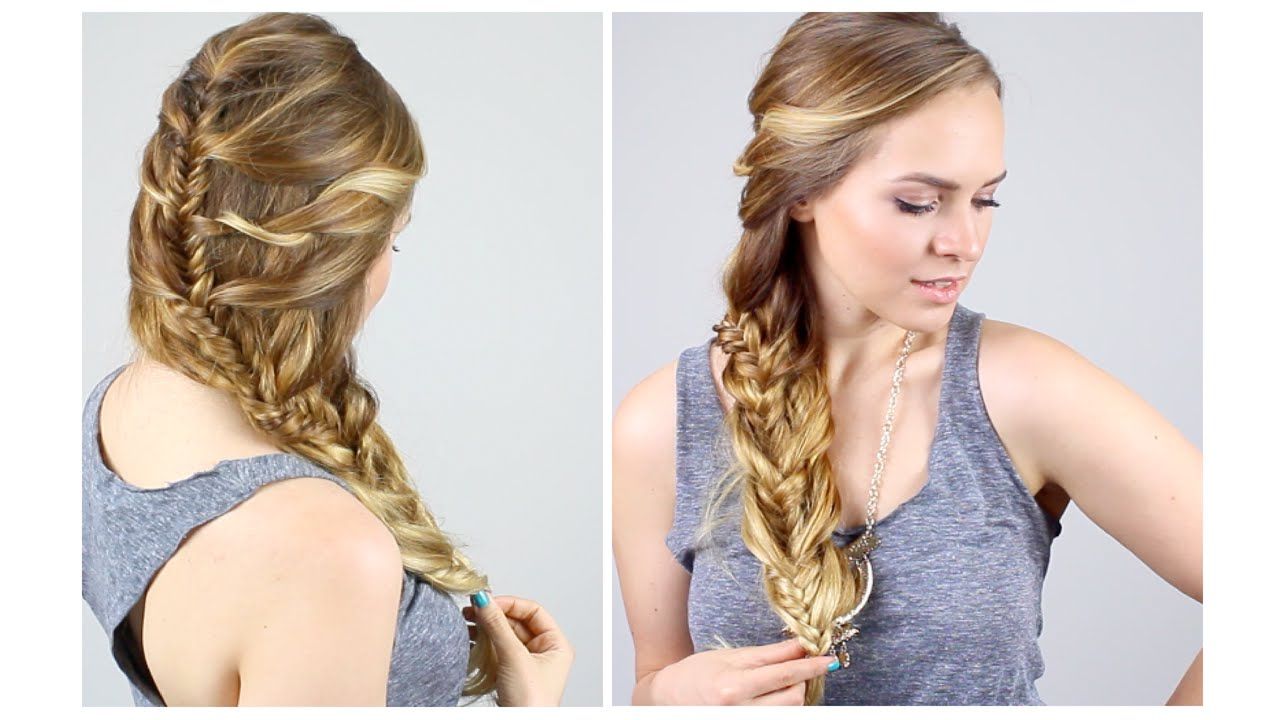 How To: Easy Mermaid Fishtail Braid! In Current Mermaid Braid Hairstyles With A Fishtail (View 1 of 20)