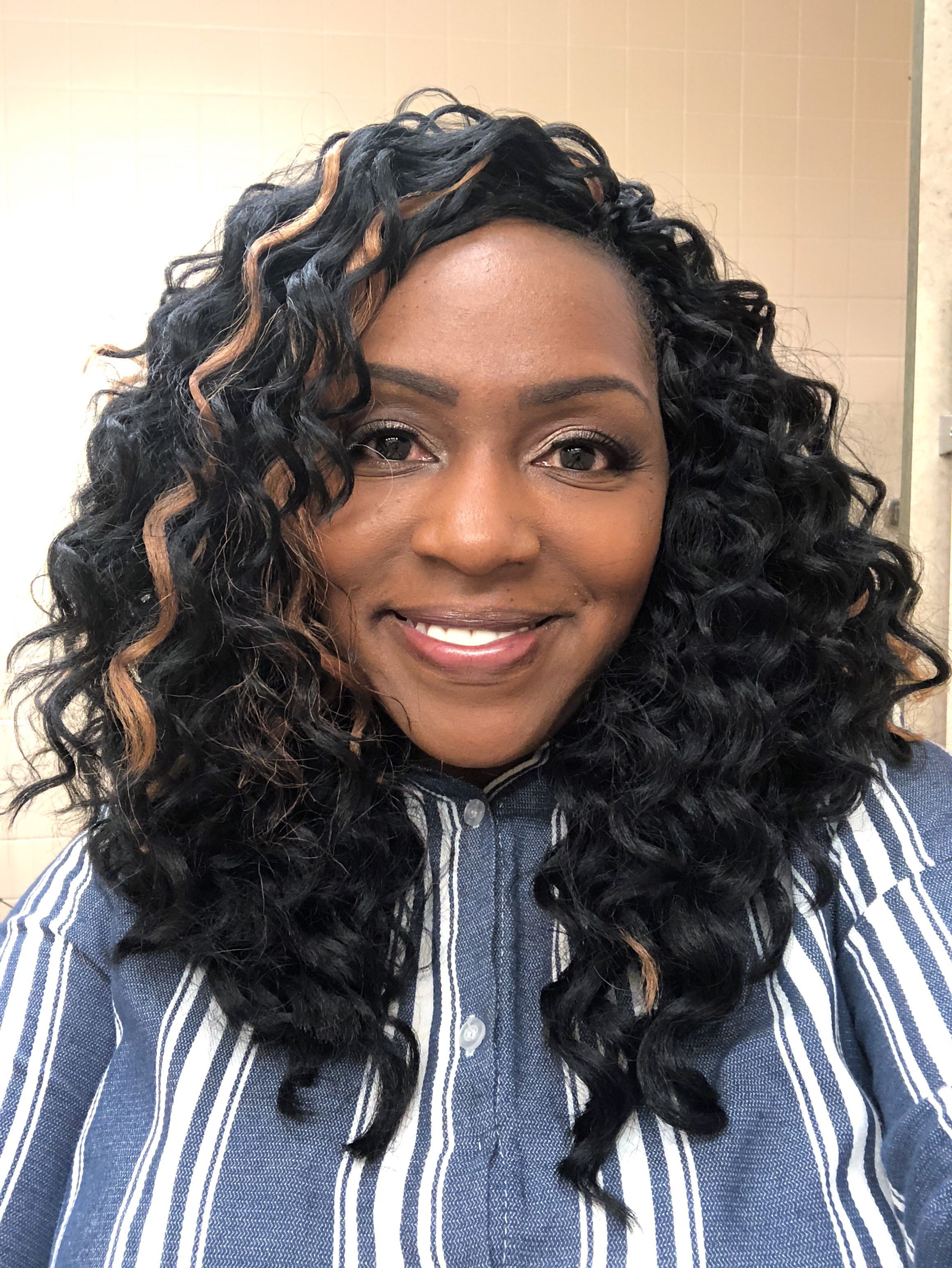 Janet Collection Perm Peruvian Deep Wave Crochet Hair! I Pertaining To Recent Crochet Micro Braid Hairstyles Into Waves (View 11 of 20)