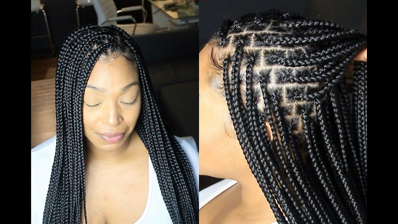 Knotless Box Braids // Everything You Need To Know // Slow Motion Within Most Recent Straight Mini Braids With Ombre (View 6 of 20)