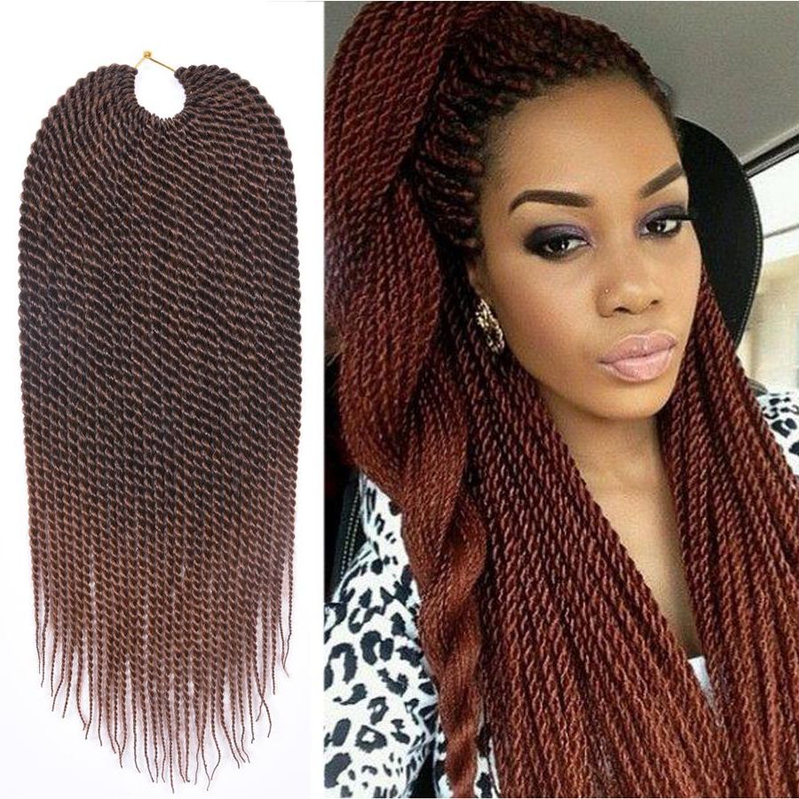 Most Current Black And Brown Senegalese Twist Hairstyles Intended For 2018 Tomo 1416182022 30roots Senegalese Twist Crochet Braids Small Twist  Crochet Braiding Hair Senegalese Twists Hairstyles For Black Women From (View 2 of 20)