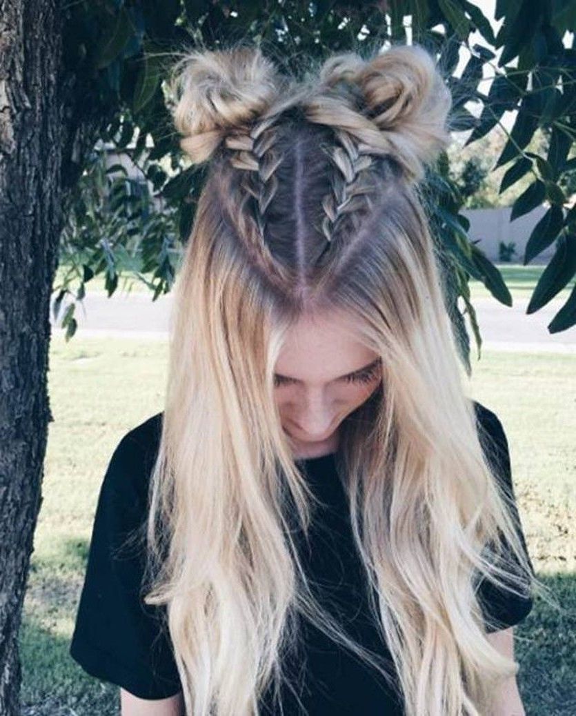Most Current Half Up Top Knot Braid Hairstyles Inside Trend Watch – Mohawk Braid Into Top Knot Half Up Hairstyles (View 13 of 20)