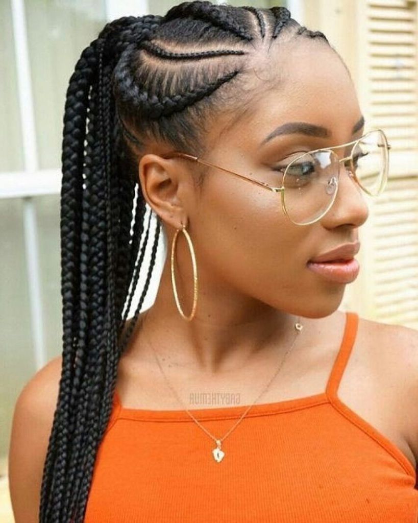 Most Popular Cornrow Braids Hairstyles With Ponytail Inside 15 Braids Hairstyles For An Ultimate Goddess Look – Haircuts (View 12 of 20)