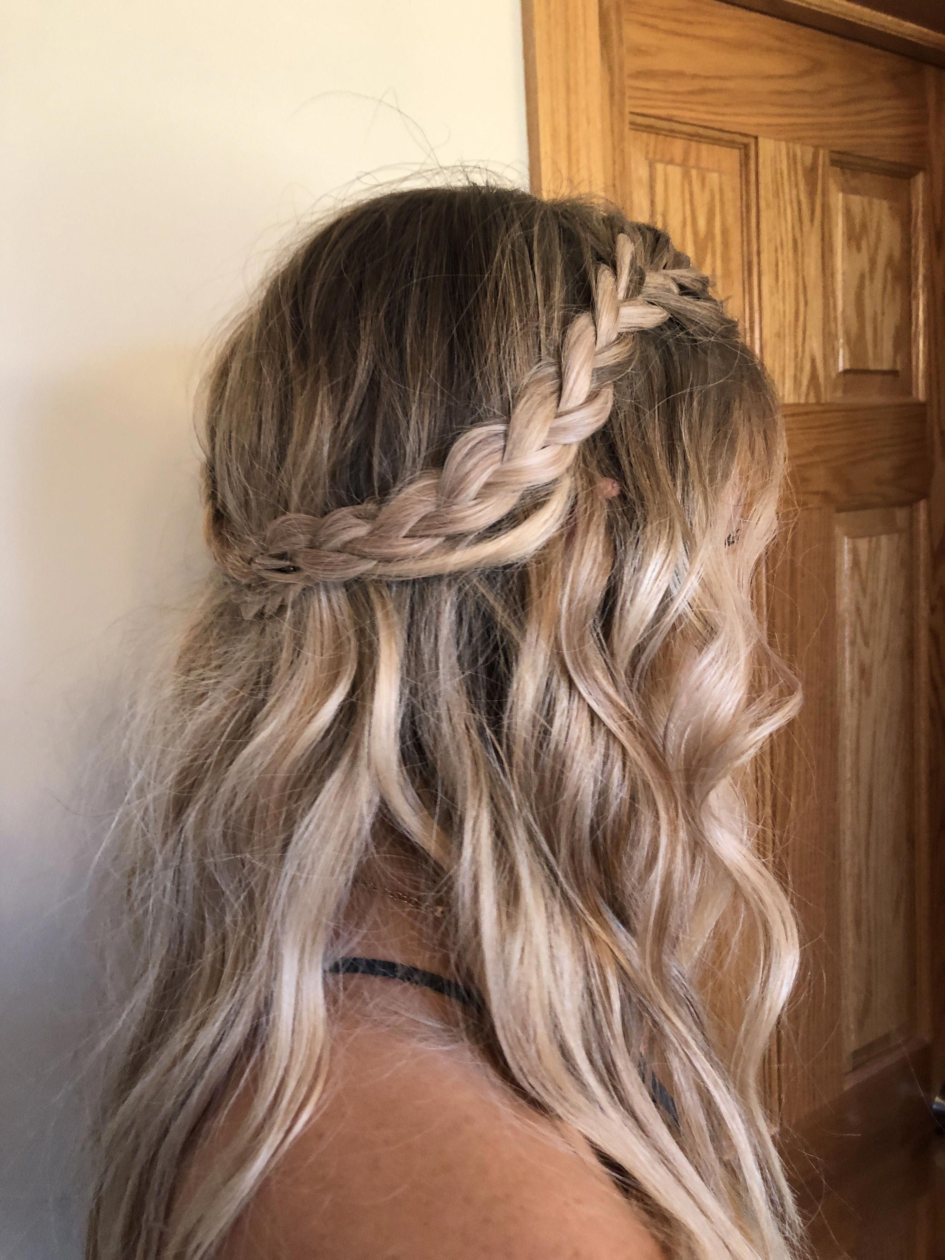 Most Recent Half Up, Half Down Braided Hairstyles Within Braided Half Up Half Down Hairstyle (View 8 of 20)