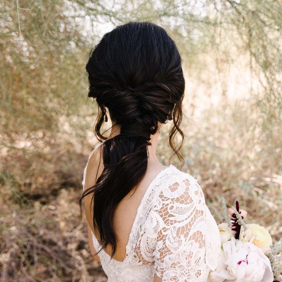 Most Recent Romantic Ponytail Updo Hairstyles Intended For 20 Wedding Ponytail Hairstyles For The Modern, Romantic, And (View 9 of 20)