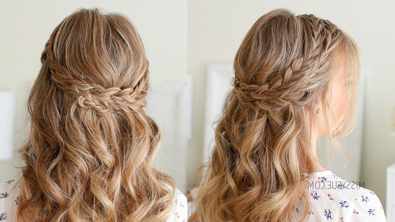 Most Recently Released Braided Half Up Hairstyles Within Half Up Double Wrapped Braids (View 2 of 20)