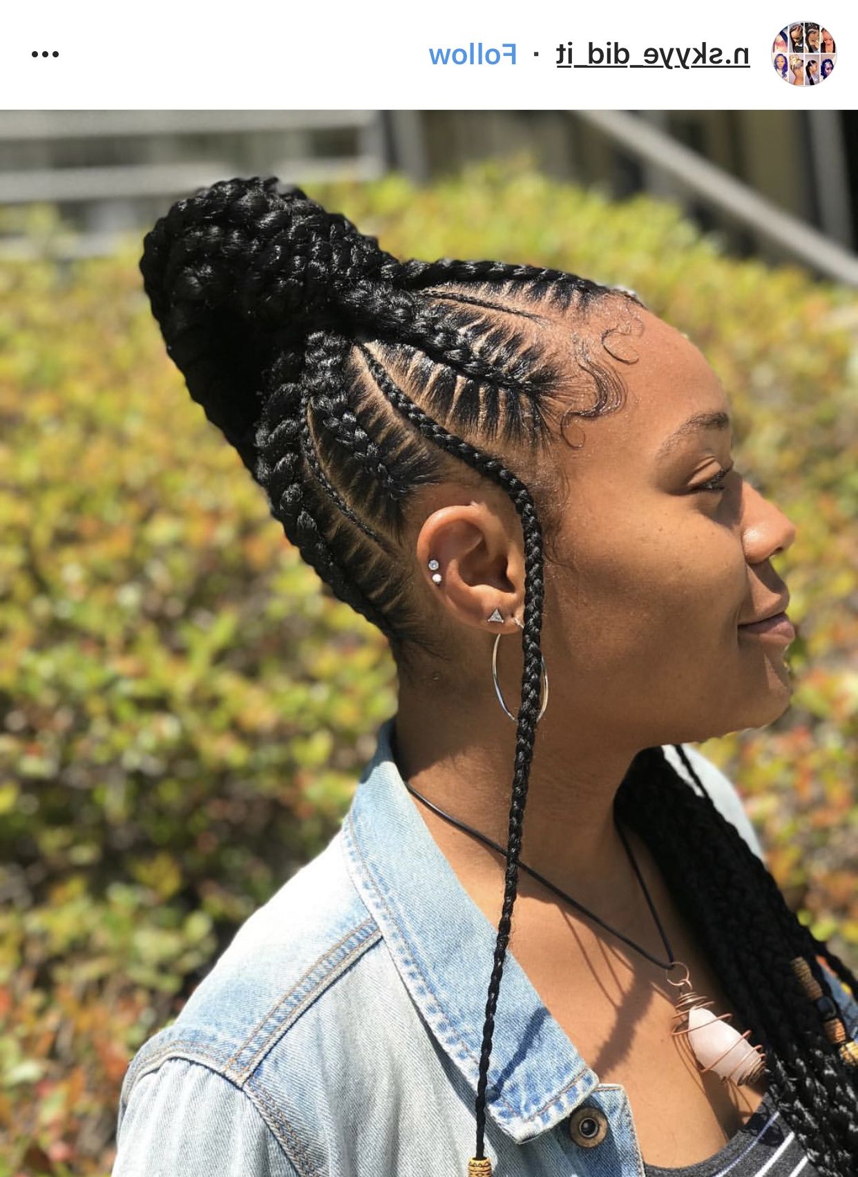 Most Recently Released Colorful Cornrows Under Braid Hairstyles Intended For Protective Styles 101: Must See Feed In Braids – Essence (View 20 of 20)