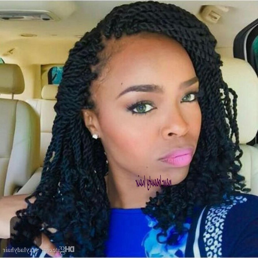 Most Up To Date Black And Brown Senegalese Twist Hairstyles In New Short Curly Senegalese Twist Wig Crochet Braiding Synthetic Lace Front  Wig For Women Black/brown/red Curly Braids Wig Africa Hairstyles (View 19 of 20)