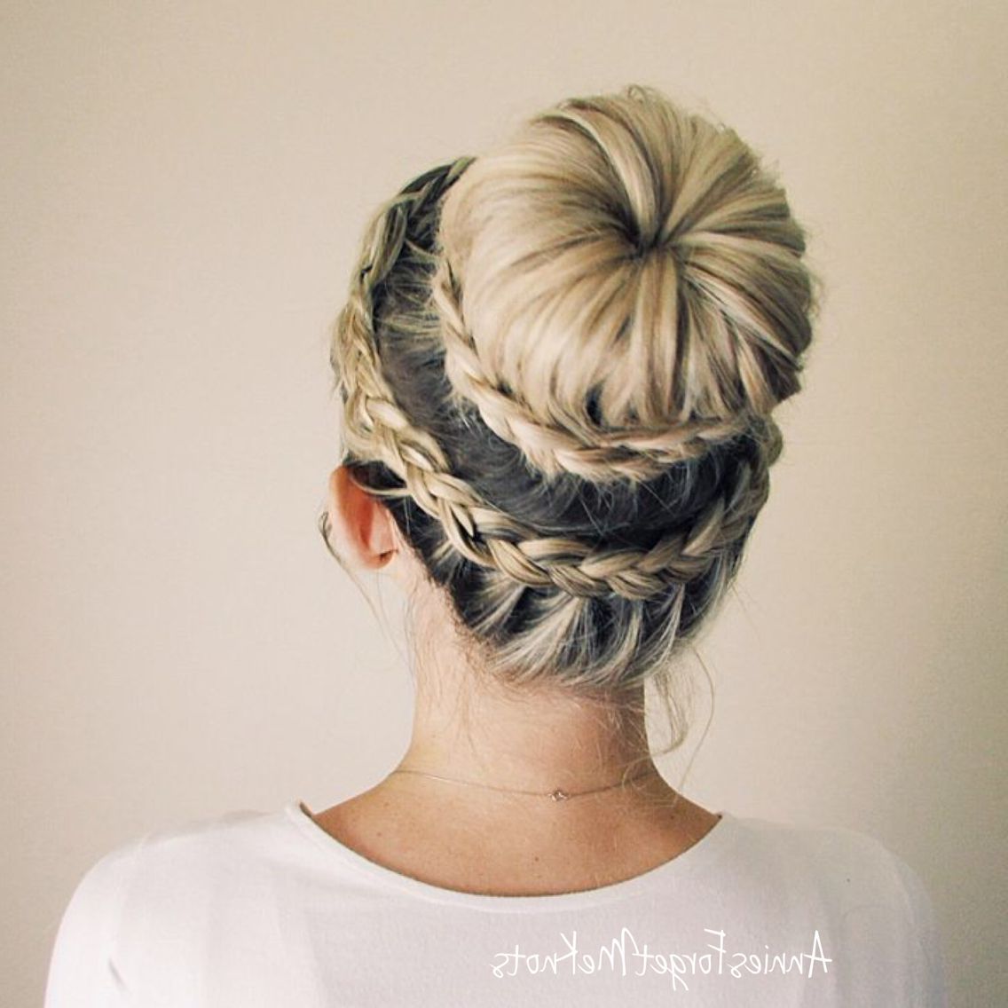 Most Up To Date Braided Ballerina Bun Hairstyles With Regard To How To: Lace Dutch Crown Braid + Lace Dutch Braided Bun (Gallery 19 of 20)