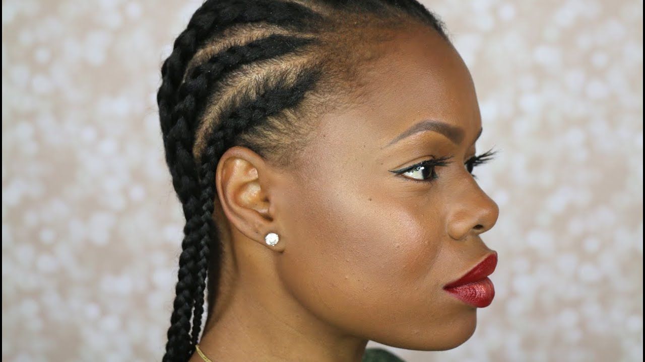 Newest Angled Cornrows Hairstyles With Braided Parts Inside 21 Cool Cornrow Braid Hairstyles You Need To Try – The Trend (View 13 of 20)