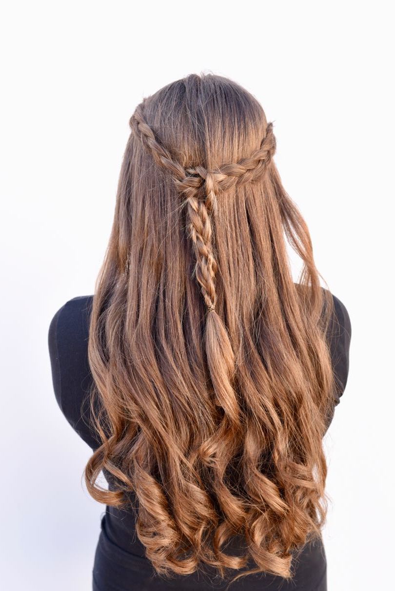 Newest Braided Half Up Hairstyles Intended For Braided Half Up Half Down Tutorial {easy + Looks Great} (View 4 of 20)