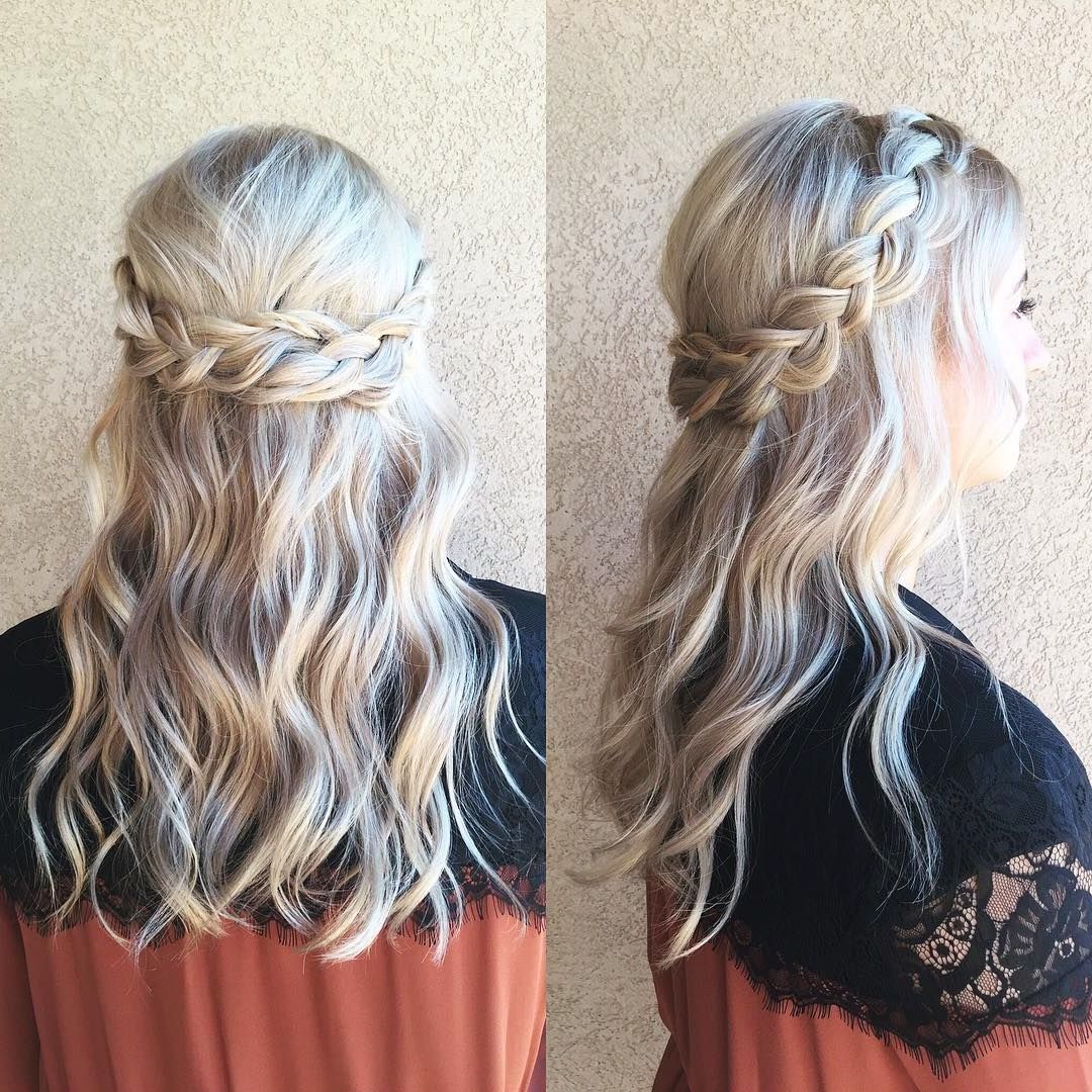 Newest Braided Half Up Hairstyles With Braided Half Up Half Down Wedding Hair ~ We ❤ This (View 3 of 20)