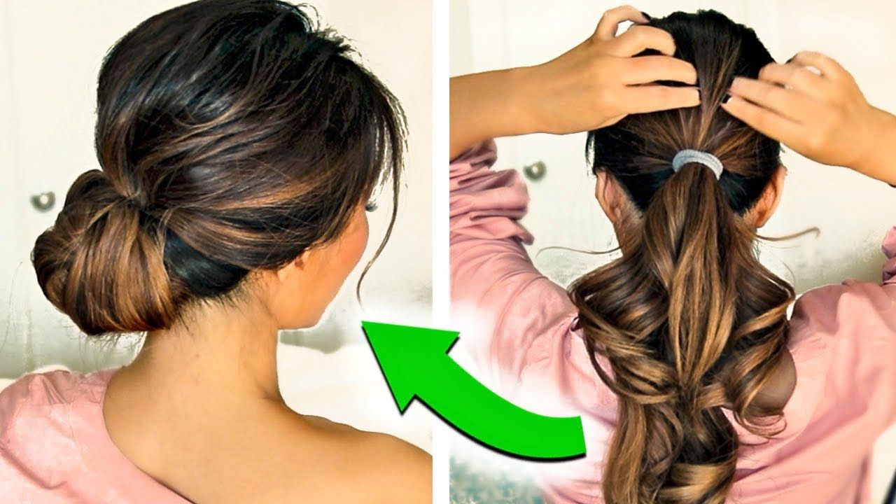 Newest Tie It Up Updo Hairstyles Throughout ★ 3 ❌ 2 Minute Holiday Updo Hairstyles 2017 ❌ With Puff! Easy Everyday Buns  For Long Medium Hair (View 1 of 20)