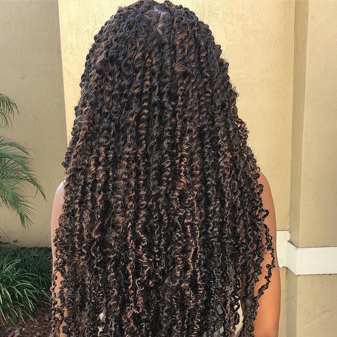 Passion Twists 😍😍😍😍😍 ✔️last Up To 2 Months (touch Up With Regard To Recent Two Tone Twists Hairstyles With Beads (View 14 of 20)