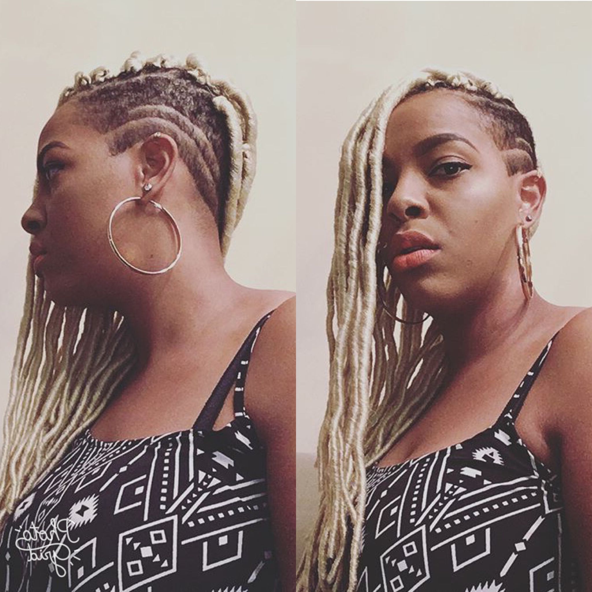 Pin On All Things Hair! In Latest Shaved Platinum Hairstyles With Micro Braids (View 10 of 20)