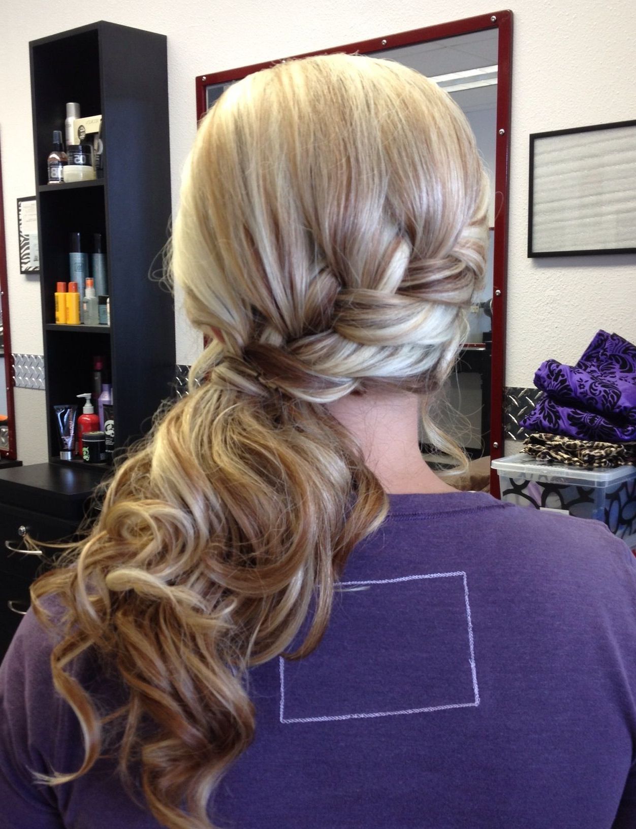 Pin On Hair! Pertaining To 2020 Romantic Ponytail Updo Hairstyles (View 11 of 20)