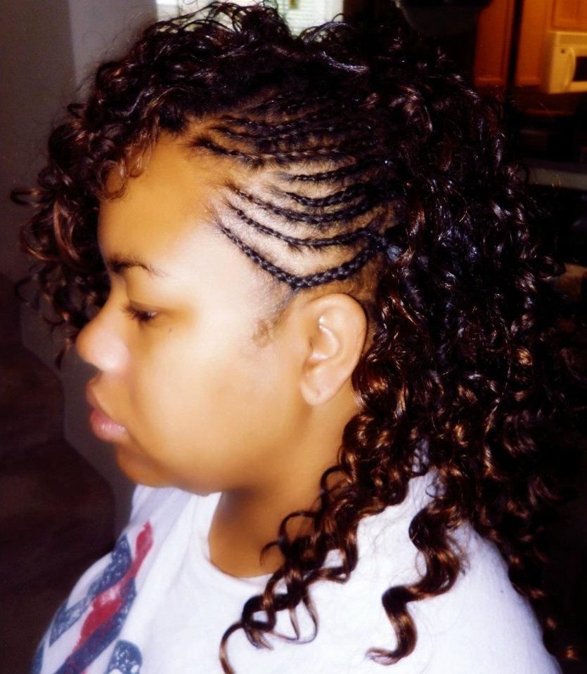 Pin On Healthy Weave Hairstyles With Regard To Current Highlighted Invisible Braids With Undone Ends (View 11 of 20)