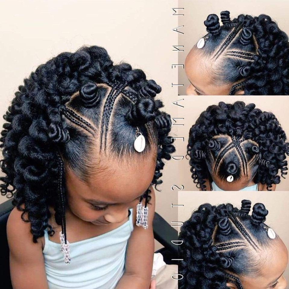 Pin On Kids Styles Inside Well Liked Bantu Knots And Beads Hairstyles (View 17 of 20)