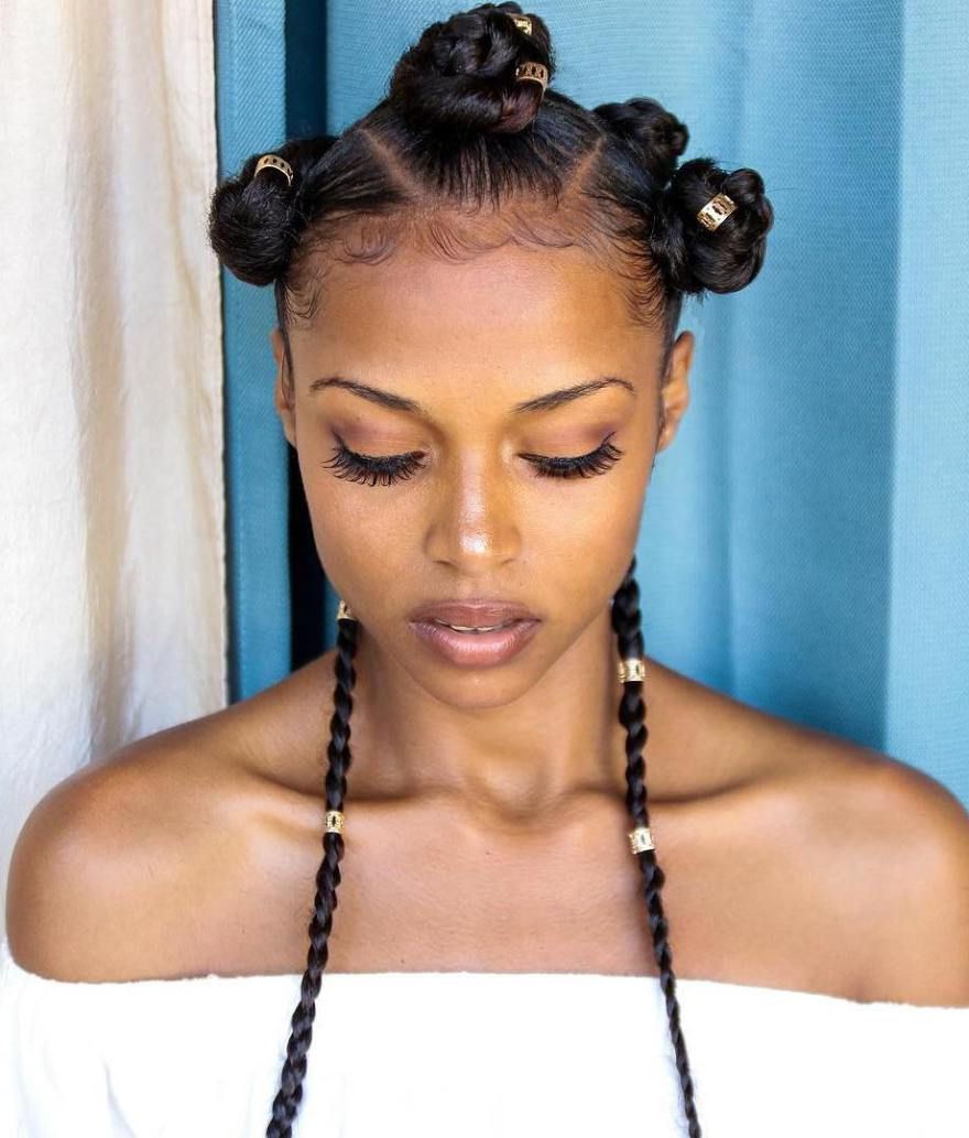 Pin On Roll Hairstyle Intended For Widely Used Bantu Knots And Beads Hairstyles (View 2 of 20)