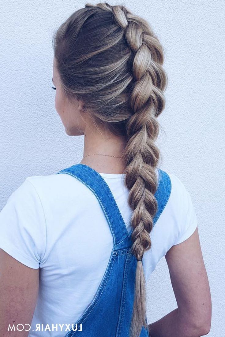 Pin On Style: Hair Inside Most Recent Blonde Asymmetrical Pigtails Braid Hairstyles (View 13 of 20)