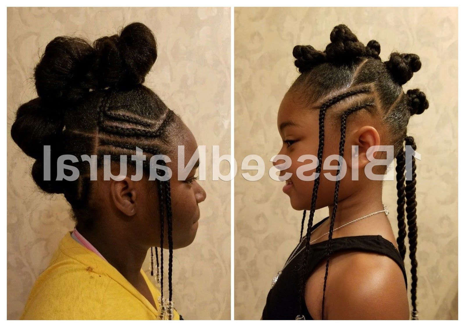 Popular Bantu Knots And Beads Hairstyles Pertaining To 1bn Kids: Little Girl Natural Hairstyles (part 1) (View 15 of 20)