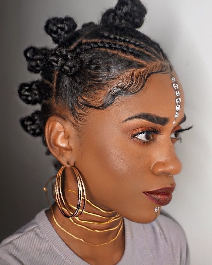 Popular Bantu Knots And Beads Hairstyles Throughout Stylecaster (View 9 of 20)