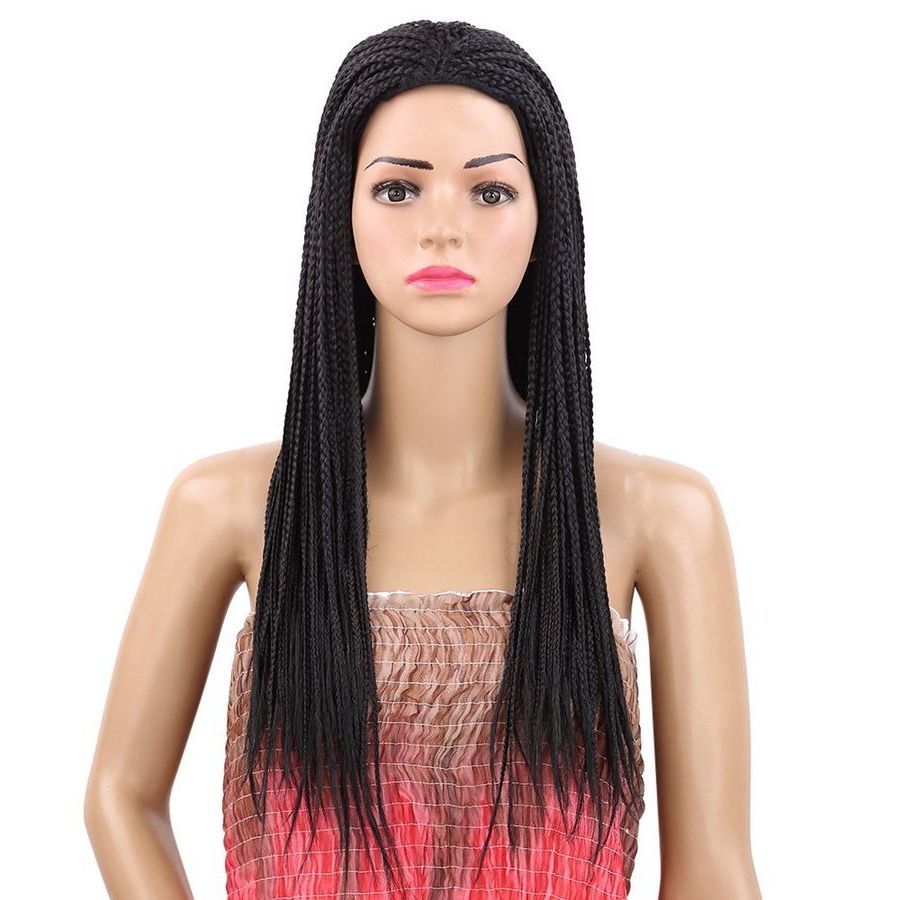 Popular Centre Parted Long Plaits Braid Hairstyles With Regard To Fashionable Long Centre Parting Braided Dreadlocks 22 Inch (View 11 of 20)