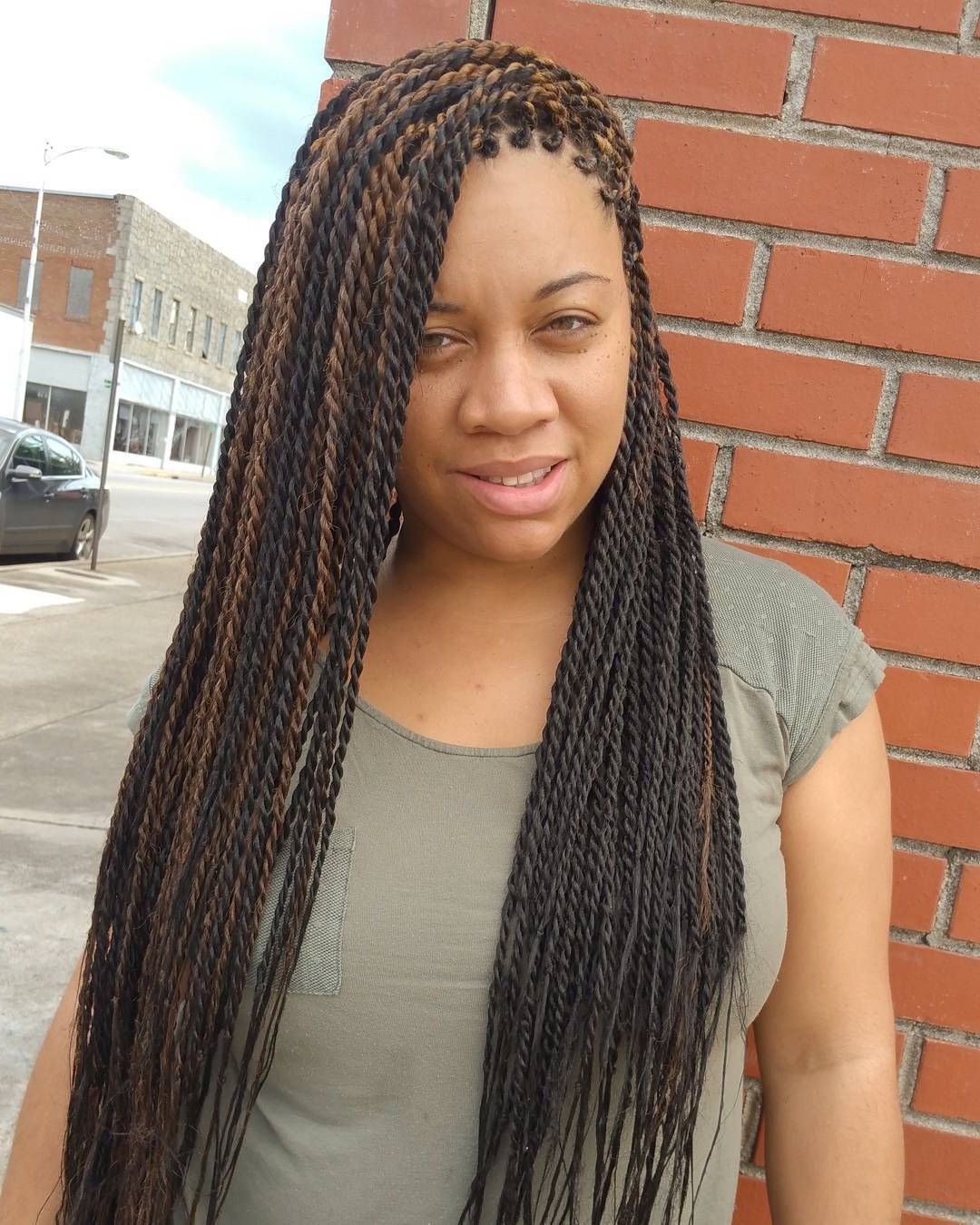 Senegalese Twists – 60 Ways To Turn Heads Quickly Within Latest Side Parted Micro Twist Hairstyles (View 1 of 20)