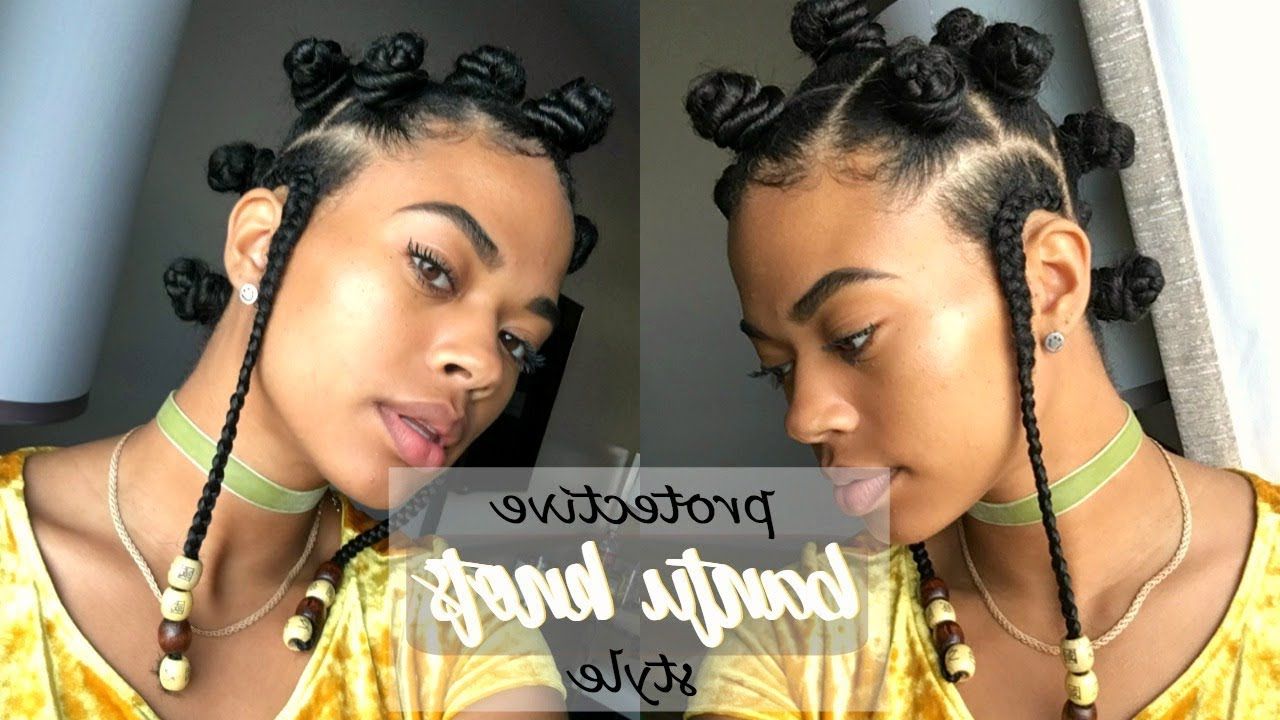 The Bantu Knots Hairstyle: A Beautiful Controversy Intended For Trendy Bantu Knots And Beads Hairstyles (View 5 of 20)